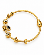 Twisted Rope Charm Evil Eye Bracelet