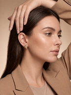 Multicolor Geometric Statement Earring